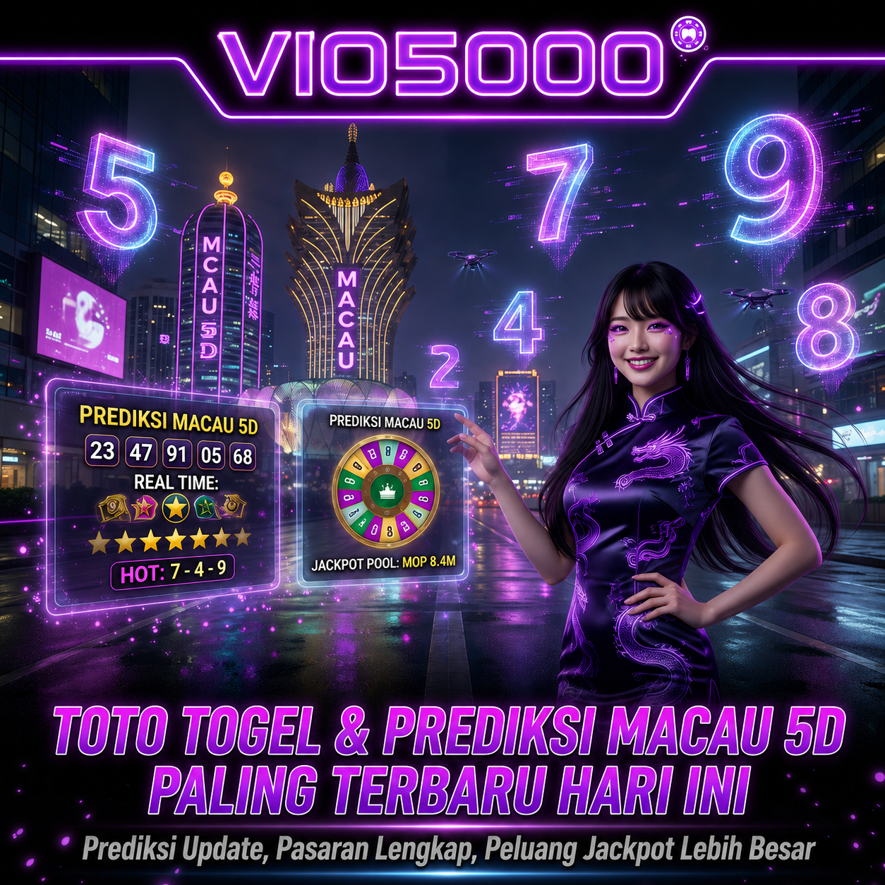 VIO5000 # Toto Togel & Prediksi Macau 5D Paling Terbaru Hari Ini